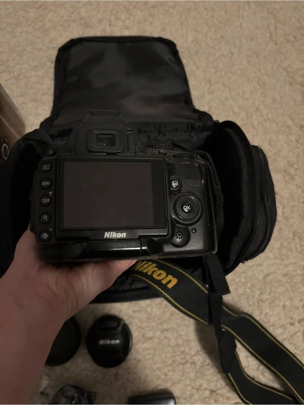 Nikon D5000 DSLR Camera with Kit Lens and Accessories
